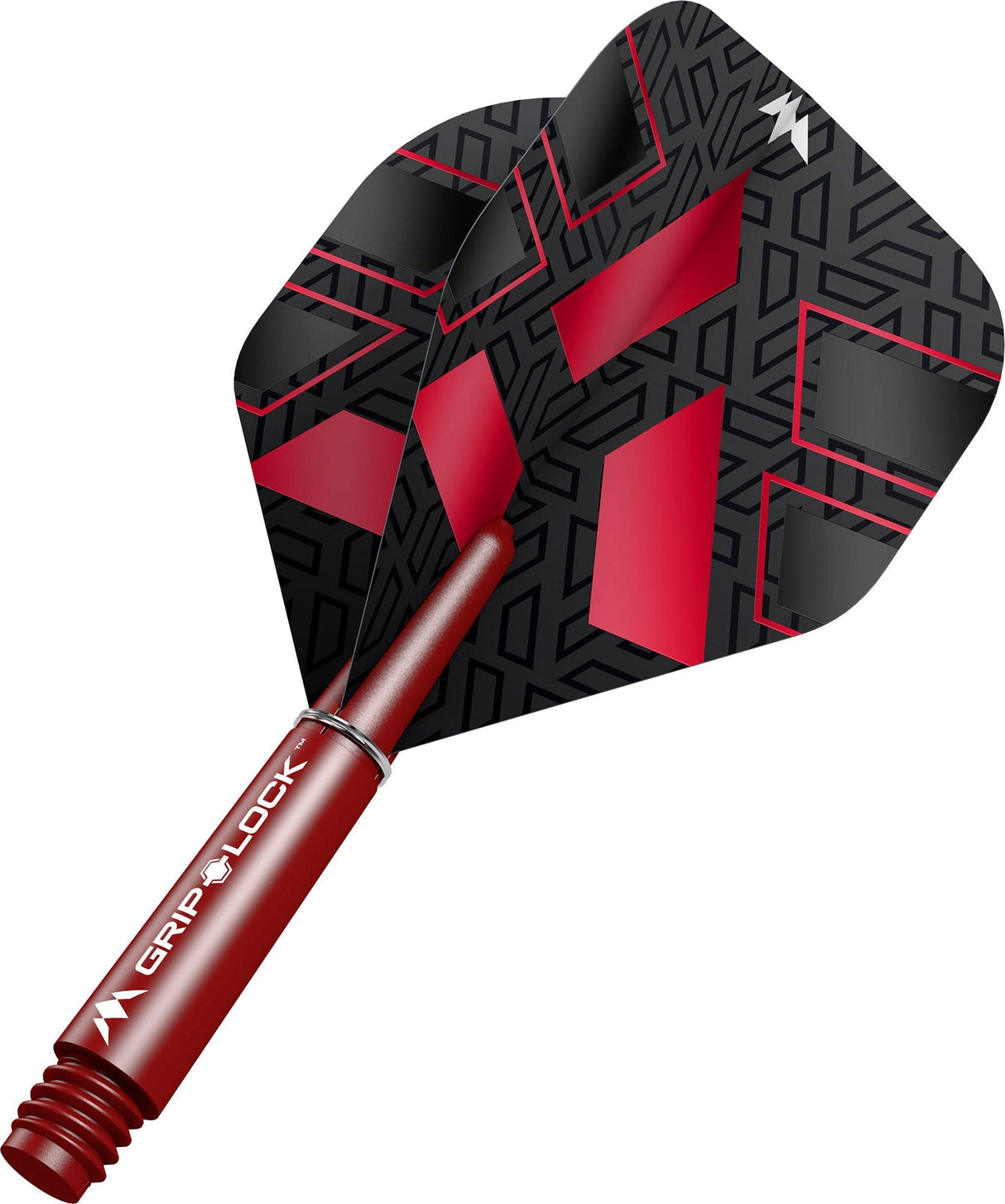 Mission Hazard Dart Flights Combo With Griplock Shafts Red / Short