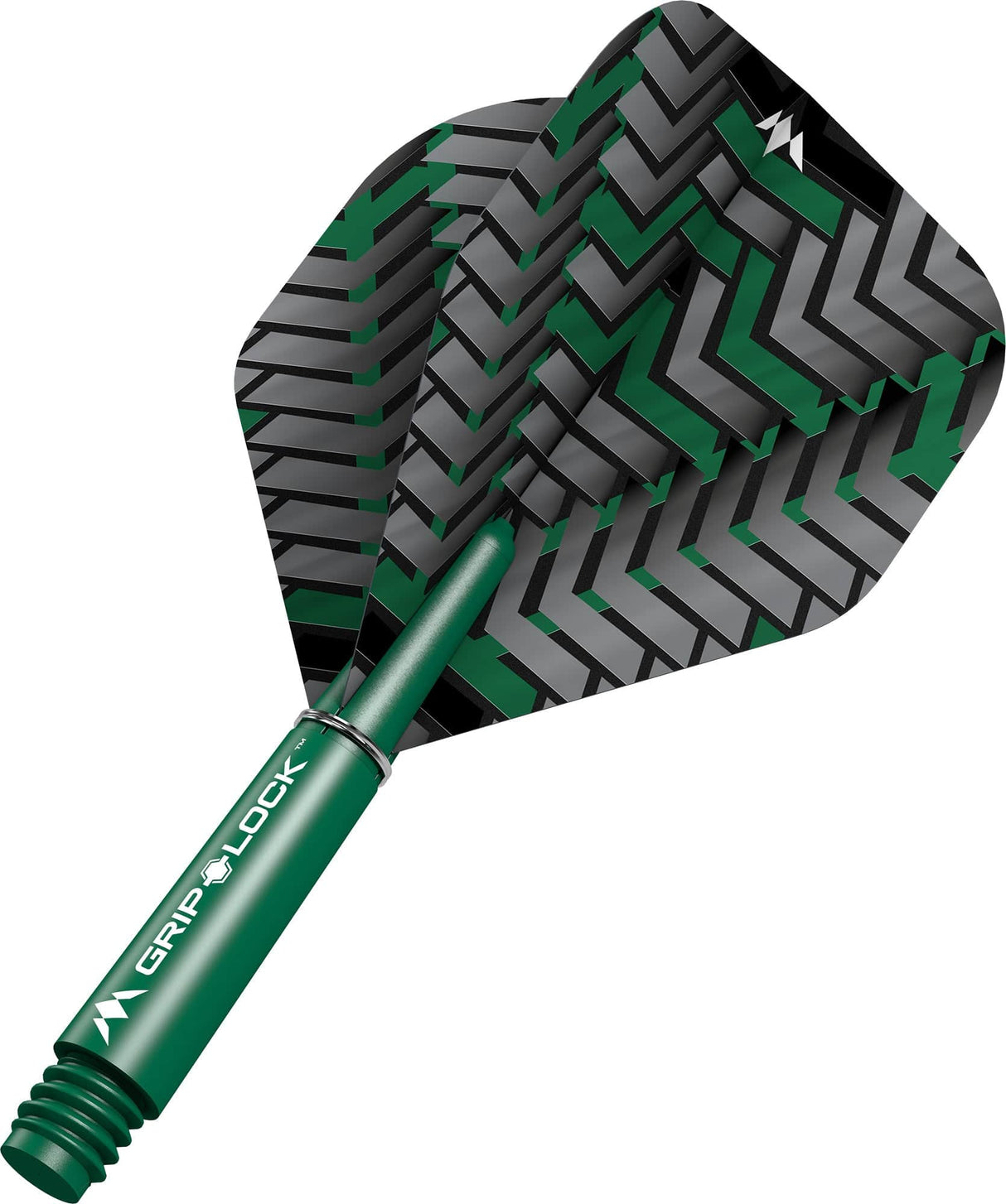 Mission Vex Dart Flights Combo With Griplock Shafts Green / Short