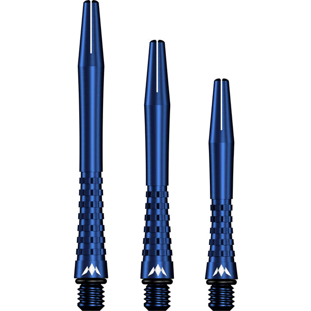 Mission Atom13 Aluminium Shafts - Anodised Metal Stems - Blue