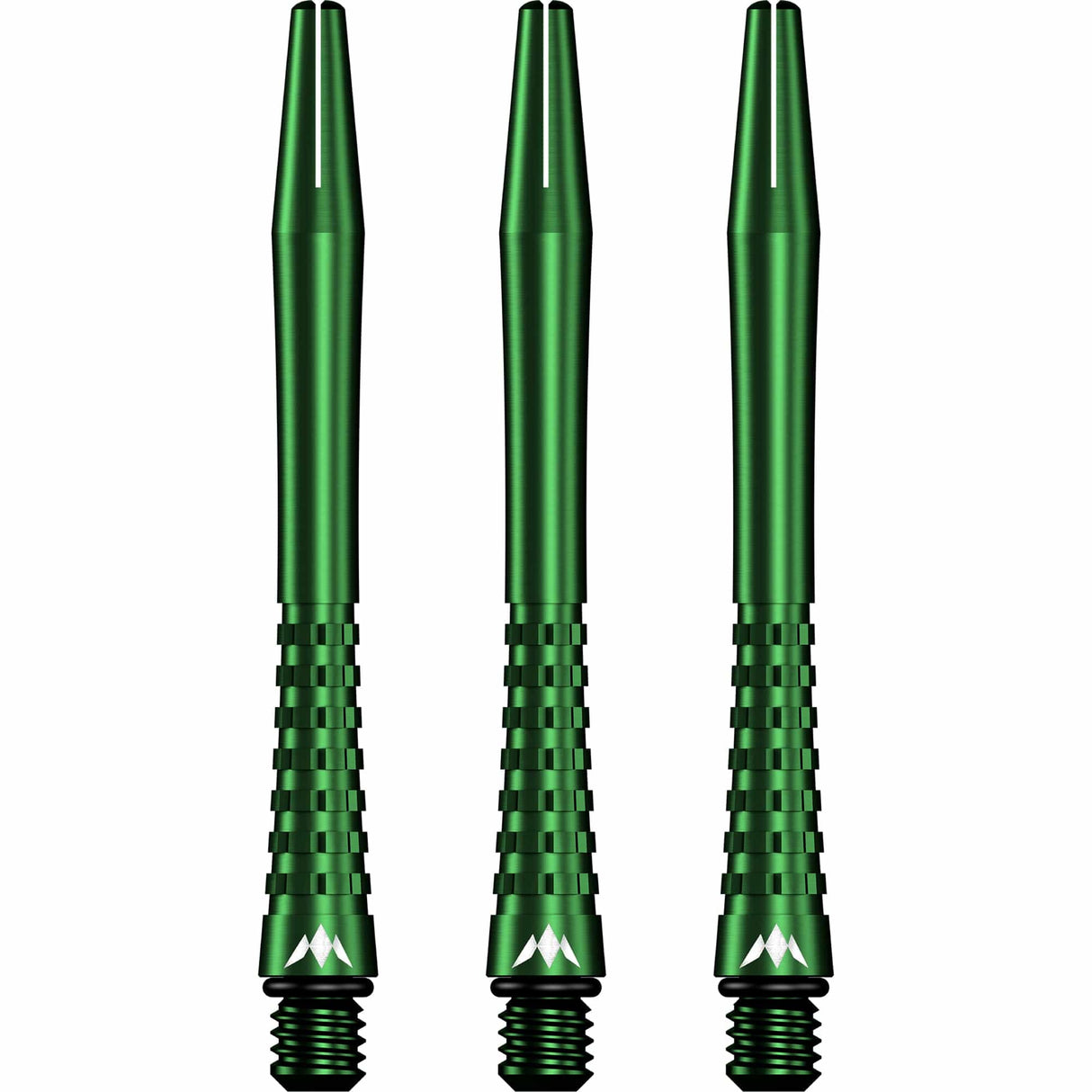 Mission Atom13 Aluminium Shafts - Anodised Metal Stems - Green