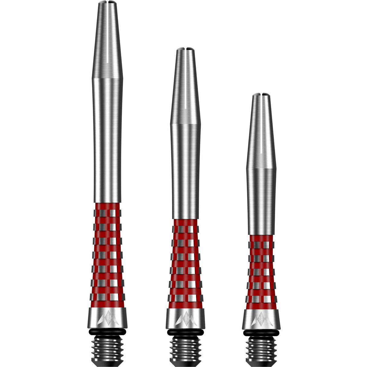 Mission Atom13 Aluminium Shafts - Natural Metal Stems - Red