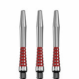 Mission Atom13 Aluminium Shafts - Natural Metal Stems - Red