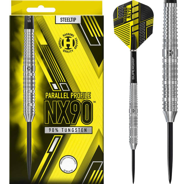 Harrows NX90 Darts - Steel Tip - 90% Tungsten - Parallel