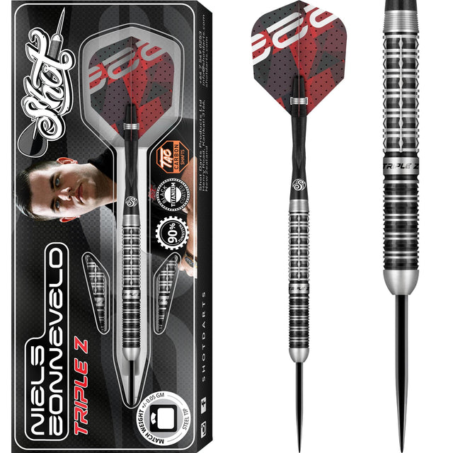 Shot Pro Series Darts - Steel Tip - 90% Tungsten - Niels Zonneveld V2