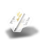 Personalised Flights - Extra Strong - Hot Foil - 5 Sets - Std - Clear