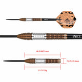 One80 Luxor Darts - Steel Tip - 90% Tungsten - Delta