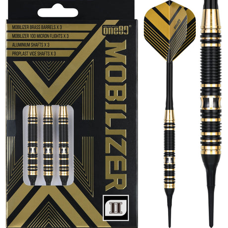 One80 Mobilizer Darts - Soft Tip - Brass - M02 - 18g