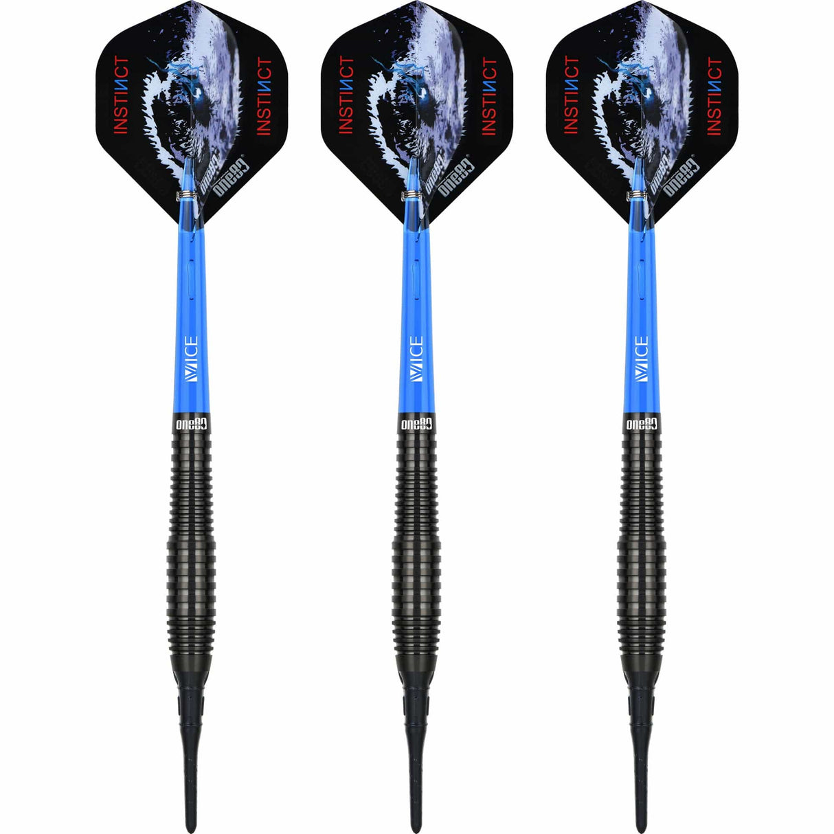 One80 Nighthunter Darts - Soft Tip - 90% Tungsten - Endurance - 18g