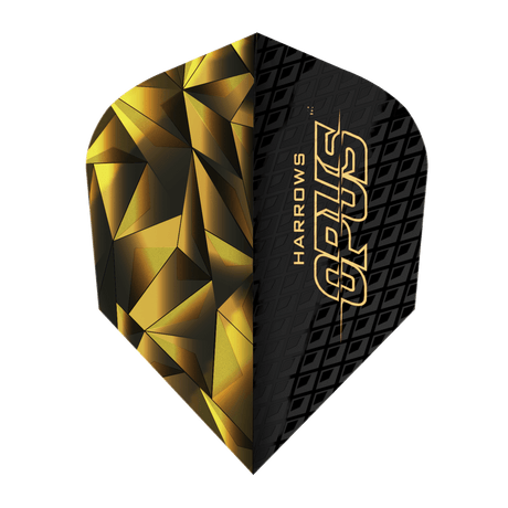 Harrows Opus Dart Flights - 100 Micron - Standard No6 - Gold Facet