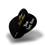 Personalised Flights - Hot Foil - 5 Sets - Poly Plain - Pear - Black