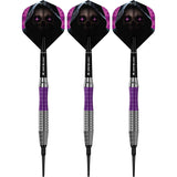 Mission Phantom Darts - Soft Tip - Brass - Silver & Purple Coated