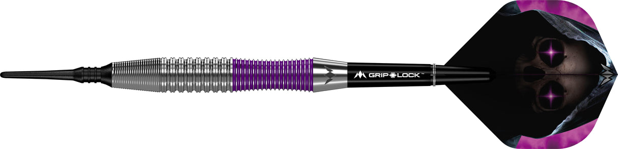 Mission Phantom Darts - Soft Tip - Brass - Silver & Purple Coated