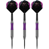 Mission Phantom Darts - Steel Tip - Brass - Silver & Purple Coated