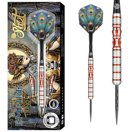 Shot Roman Empire Darts - Steel Tip - 90% Tungsten - Juno