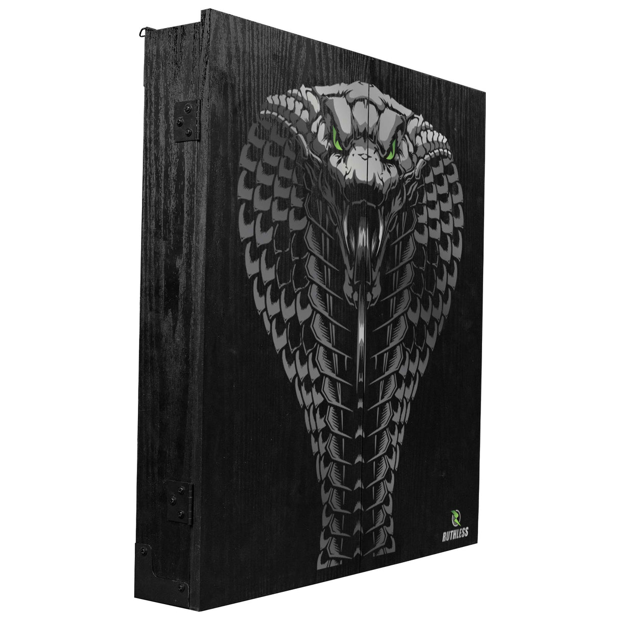 Ruthless Dartboard Cabinet - Square Design - Cobra Green