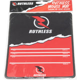 Ruthless Mouse Mat - Throwline Oche Design - 18cm x 22cm - Black and Red