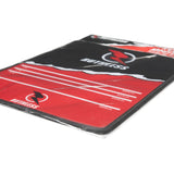 Ruthless Mouse Mat - Throwline Oche Design - 18cm x 22cm - Black and Red