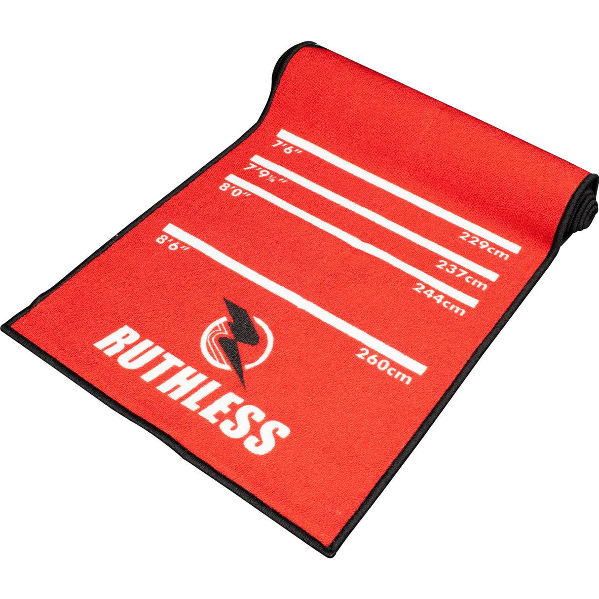 Ruthless RipTorn Dart Mat - Carpet Mat - 290cm x 60cm - Black & Red