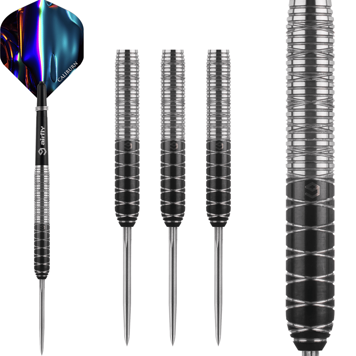 Caliburn Spiro Darts - Steel Tip - 90% Tungsten - S2