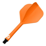 Shot Flight Deck - One Piece Dart Flight and Shaft System - Orange