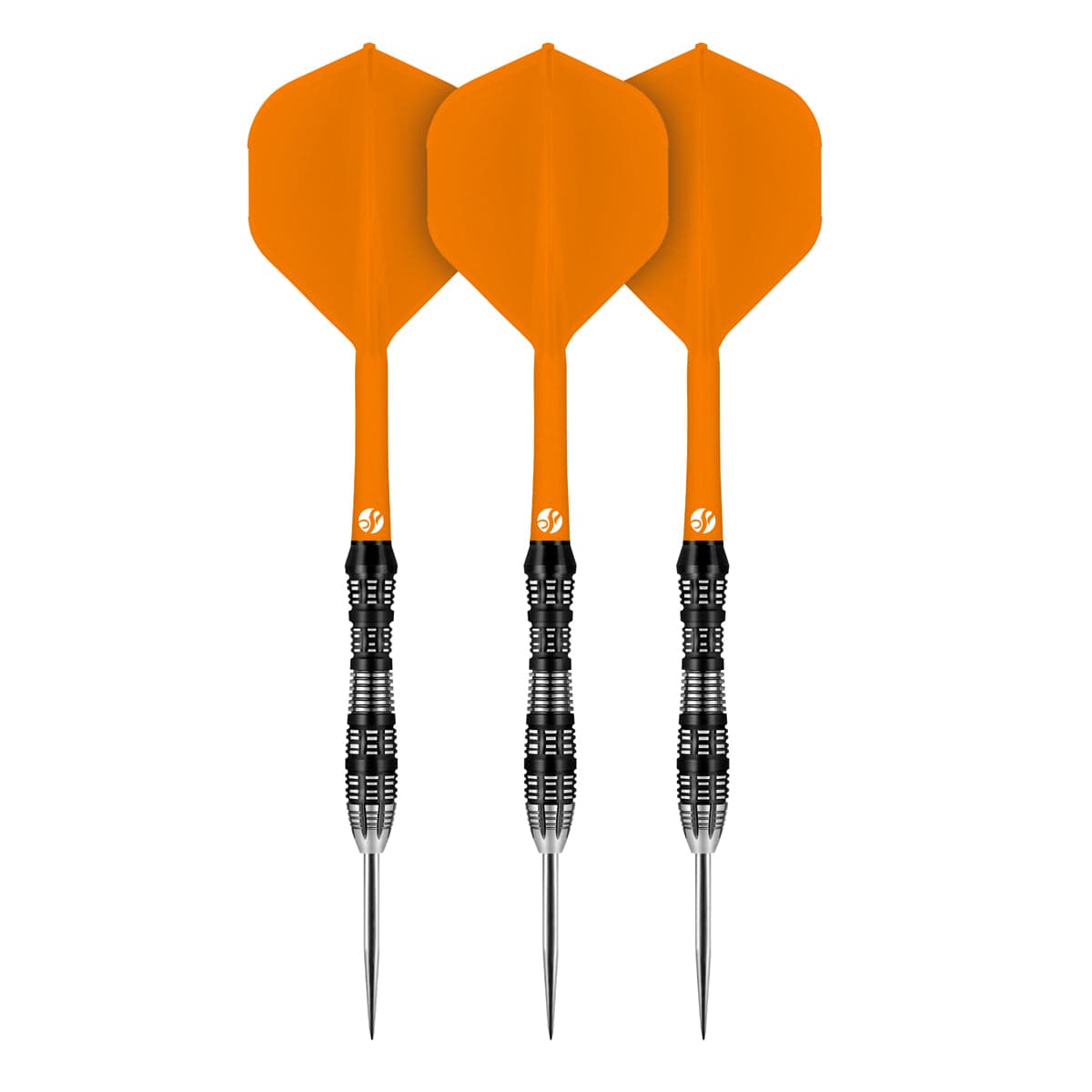 Shot Flight Deck - One Piece Dart Flight and Shaft System - Orange