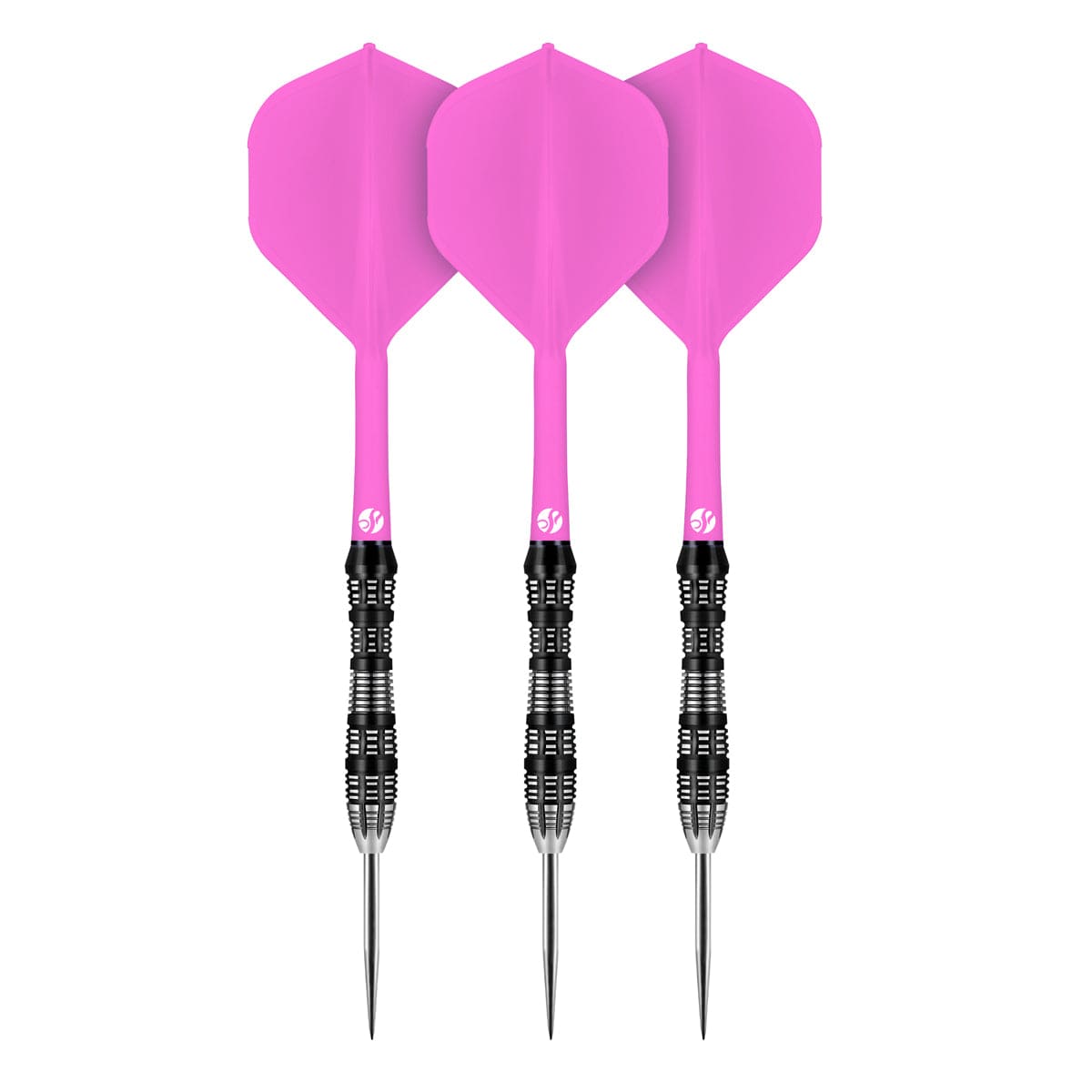 Shot Flight Deck - One Piece Dart Flight and Shaft System - Pink