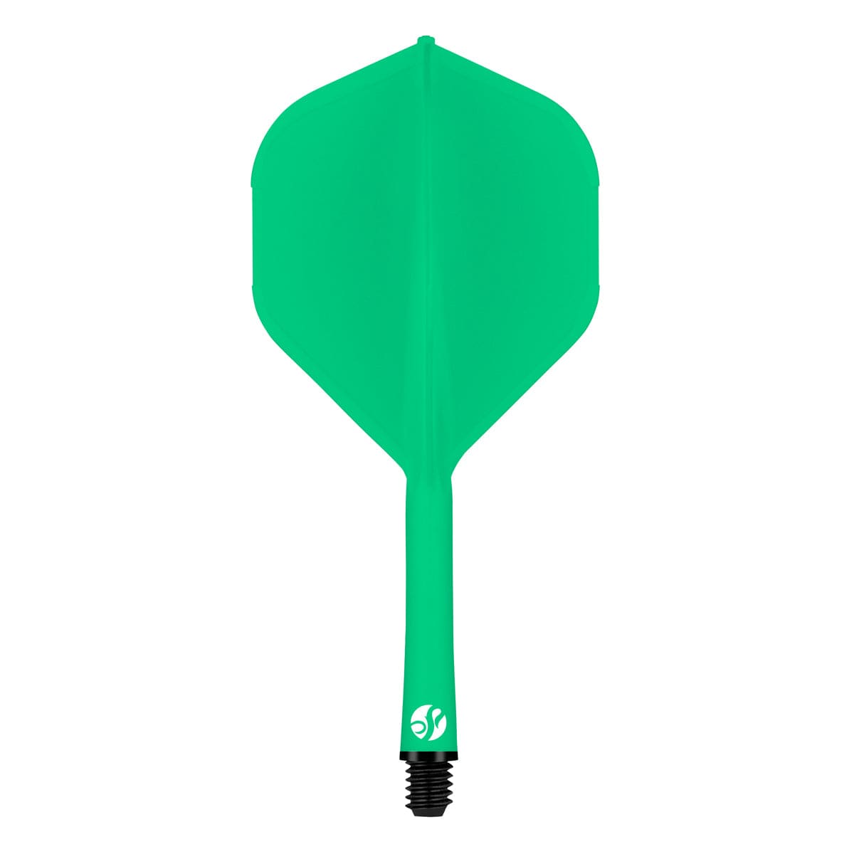 Shot Flight Deck - One Piece Dart Flight and Shaft System - Green