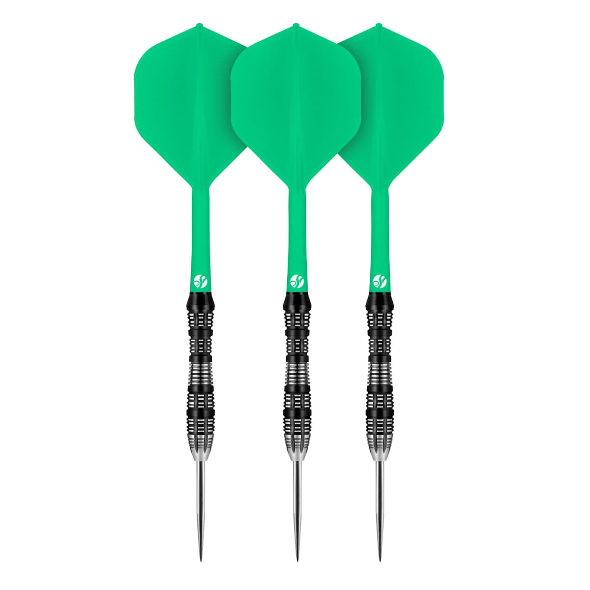 Shot Flight Deck - One Piece Dart Flight and Shaft System - Green