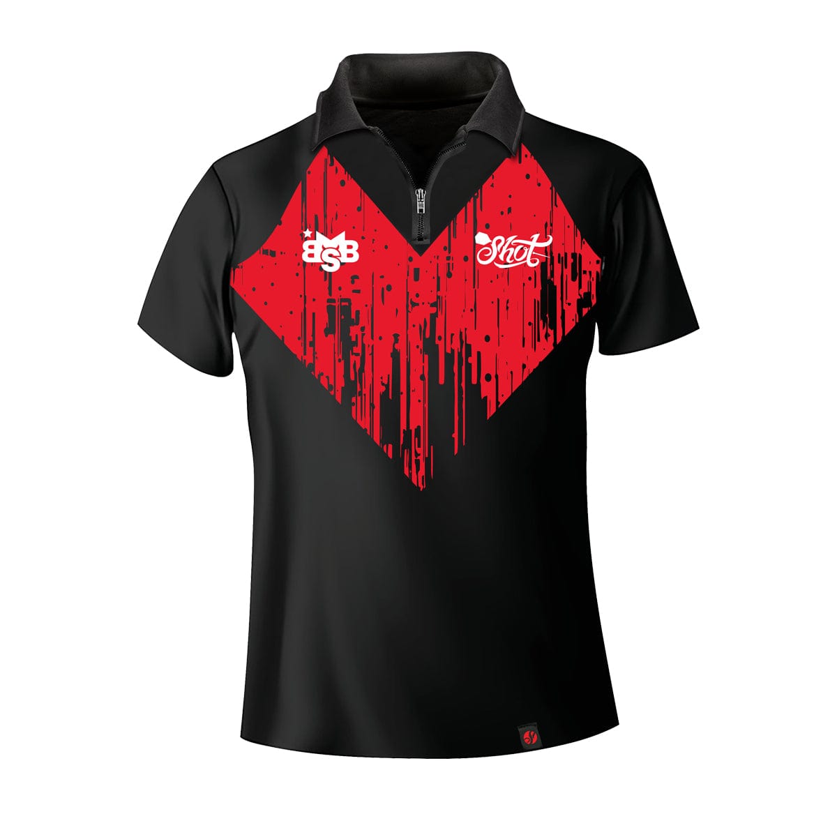 Shot Michael Smith Dart Shirt - Training Kit - Bully Boy - Red V