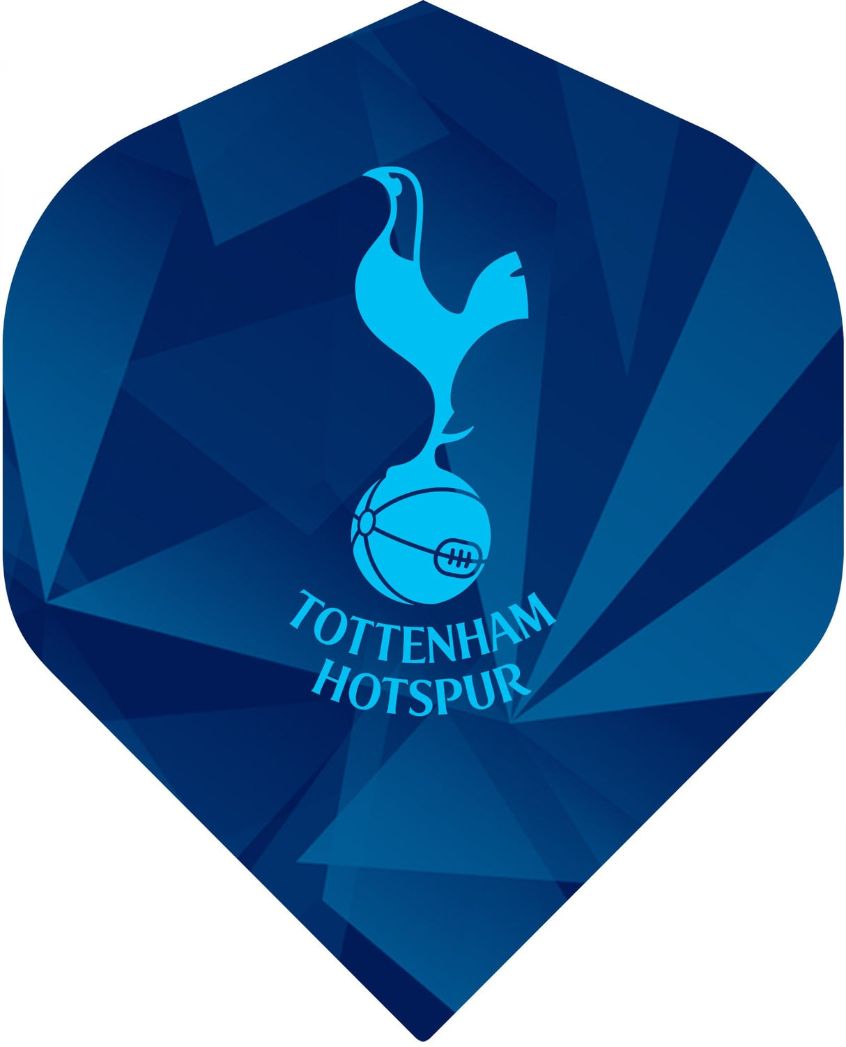 Tottenham Hotspur Dart Flights - 100 Micron - Standard No2 - F3 - Navy Shard - Sky Blue Crest