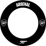 Arsenal FC Dartboard Surround - Official Licensed - The Gunners - S2 - Black - Mono Logo