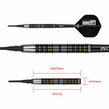 One80 Tengku Shah Darts - Soft Tip - 90% Tungsten - 18g