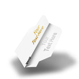 Personalised Flights - Hot Foil - 5 Sets - Poly Plain - Slim - White