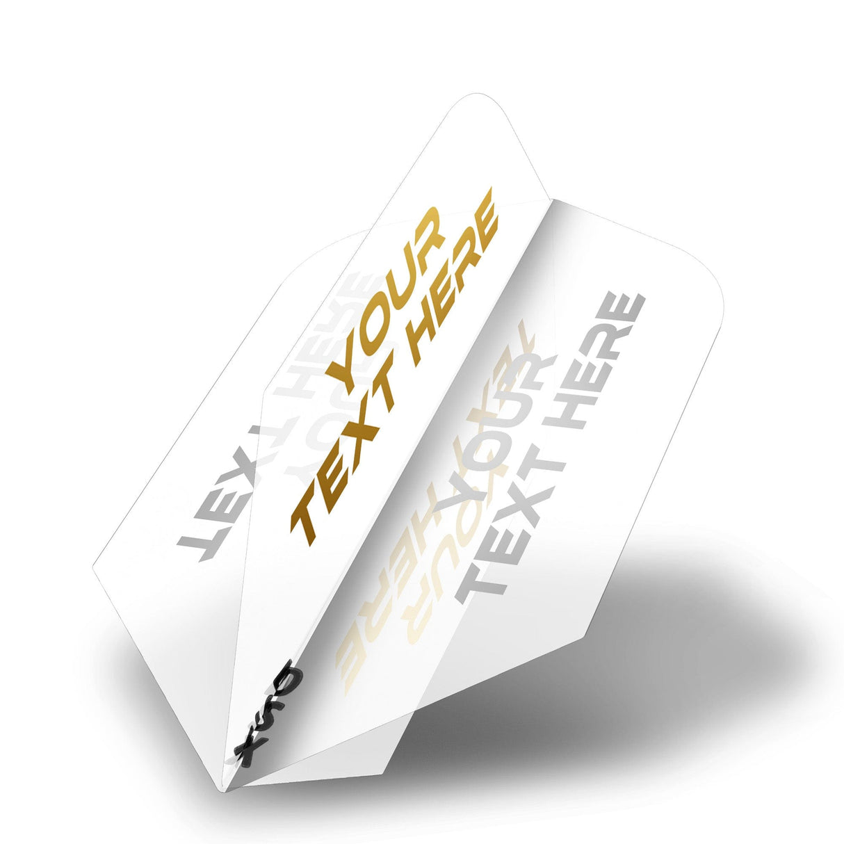 Personalised Flights - Extra Strong - Hot Foil - 5 Sets - Slim - Clear