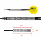 One80 Stefaan Henderyck Darts - Soft Tip - 90% Tungsten - 18g