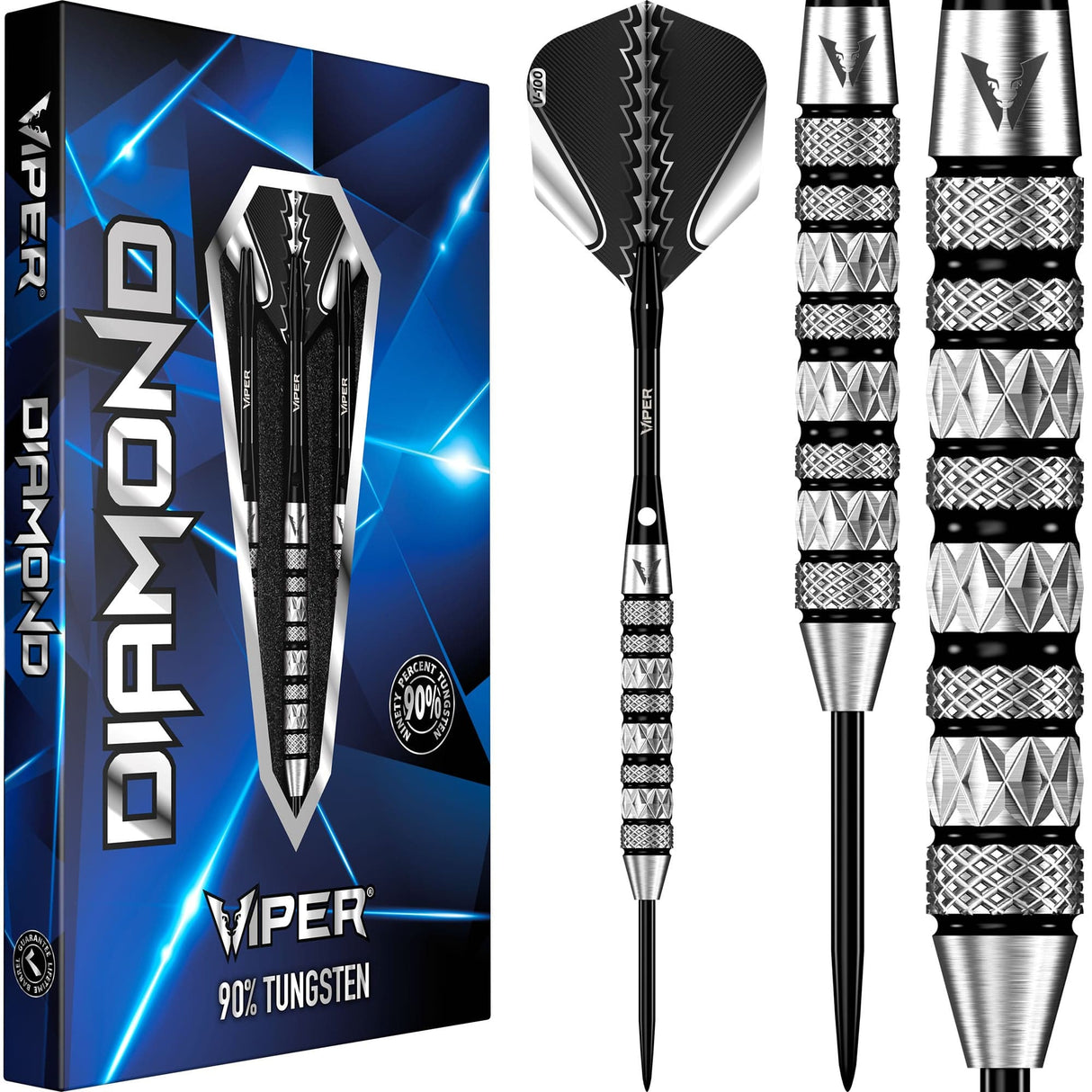 Viper Diamond Darts - Steel Tip - 95% - Knurled - S1 - Tri-Grip