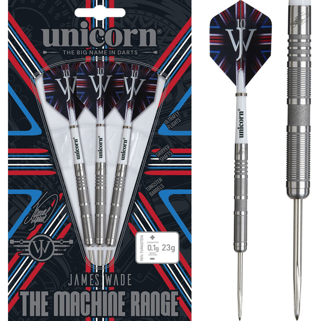 Unicorn James Wade Darts - Steel Tip - 90% Tungsten - The Machine