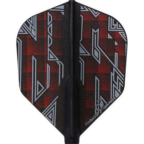 Cosmo Darts Fit Flight - Signature - Wessel Nijman - Shape - Dark Black