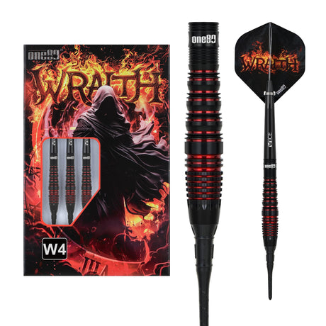 One80 Wraith Darts - Soft Tip - 90% Tungsten - W4 - 18g