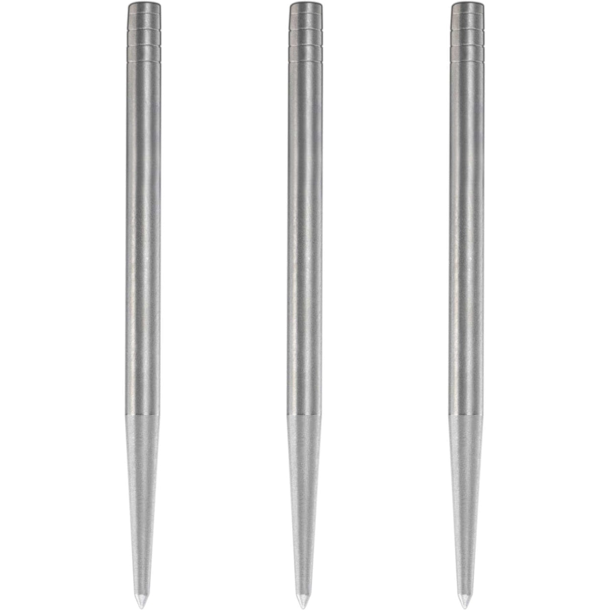 Condor Beak Dart Points - Steel Tip Replacement Points - without Cut - Smooth - Silver