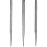 Condor Beak Dart Points - Steel Tip Replacement Points - without Cut - Smooth - Silver