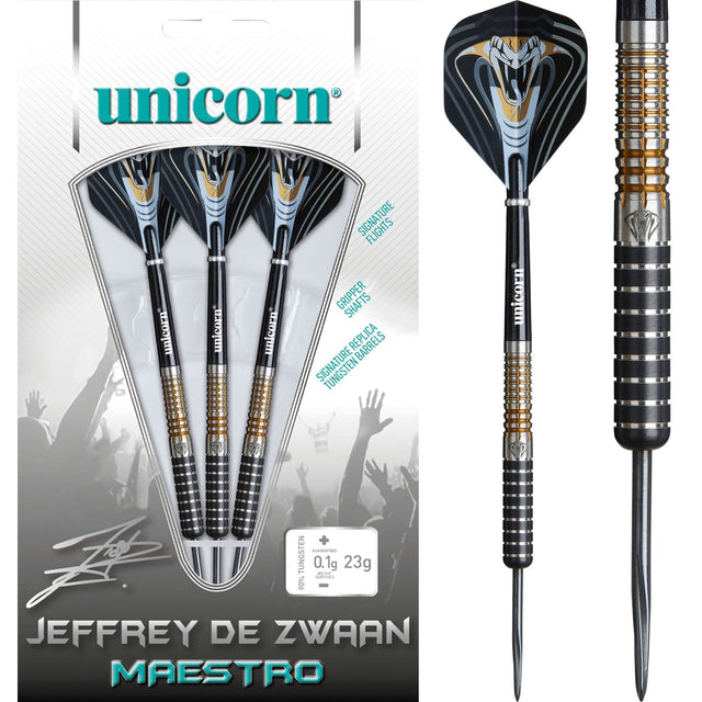 Unicorn Maestro Darts - Steel Tip - 90% Tungsten - Jeffrey de Zwaan P3