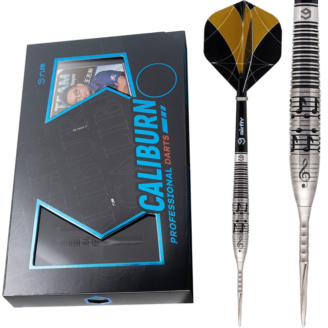 Caliburn Player Darts - Steel Tip - 90% - Black Rings - Melody 23g