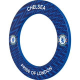 Chelsea Football Dartboard Surround - Official Licensed - Chelsea FC - S3 - ZigZag - White