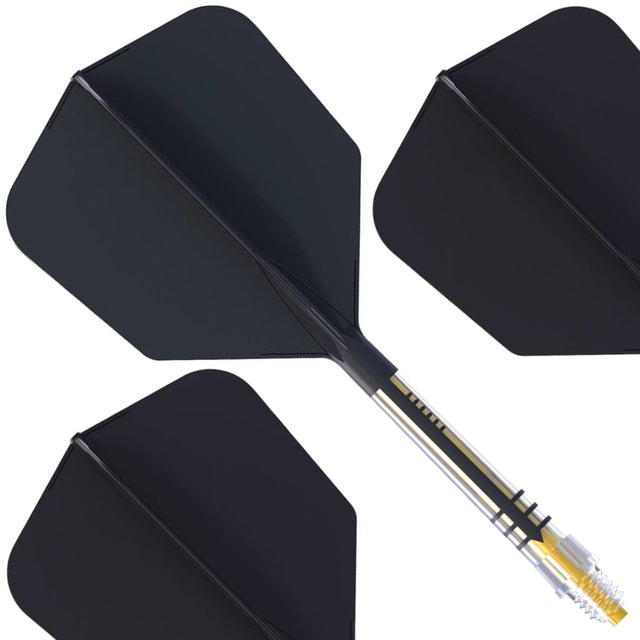 Cuesoul Rost T19 Carbon Fibre - Integrated Dart Shaft and Flights - Big Wing - Black