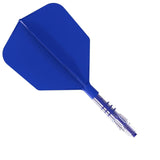 Cuesoul Rost T19 Carbon Fibre - Integrated Dart Shaft and Flights - Big Wing - Blue Size 1