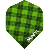 *Designa Tartan Dart Flights - Extra Strong - Std - Tartan Green