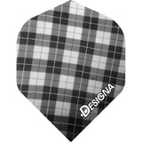 *Designa Tartan Dart Flights - Extra Strong - Std - Tartan Grey