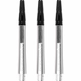 Harrows Alamo VS2 Dart Shafts - Polycarbonate - Black Aluminium Top - Clear Medium