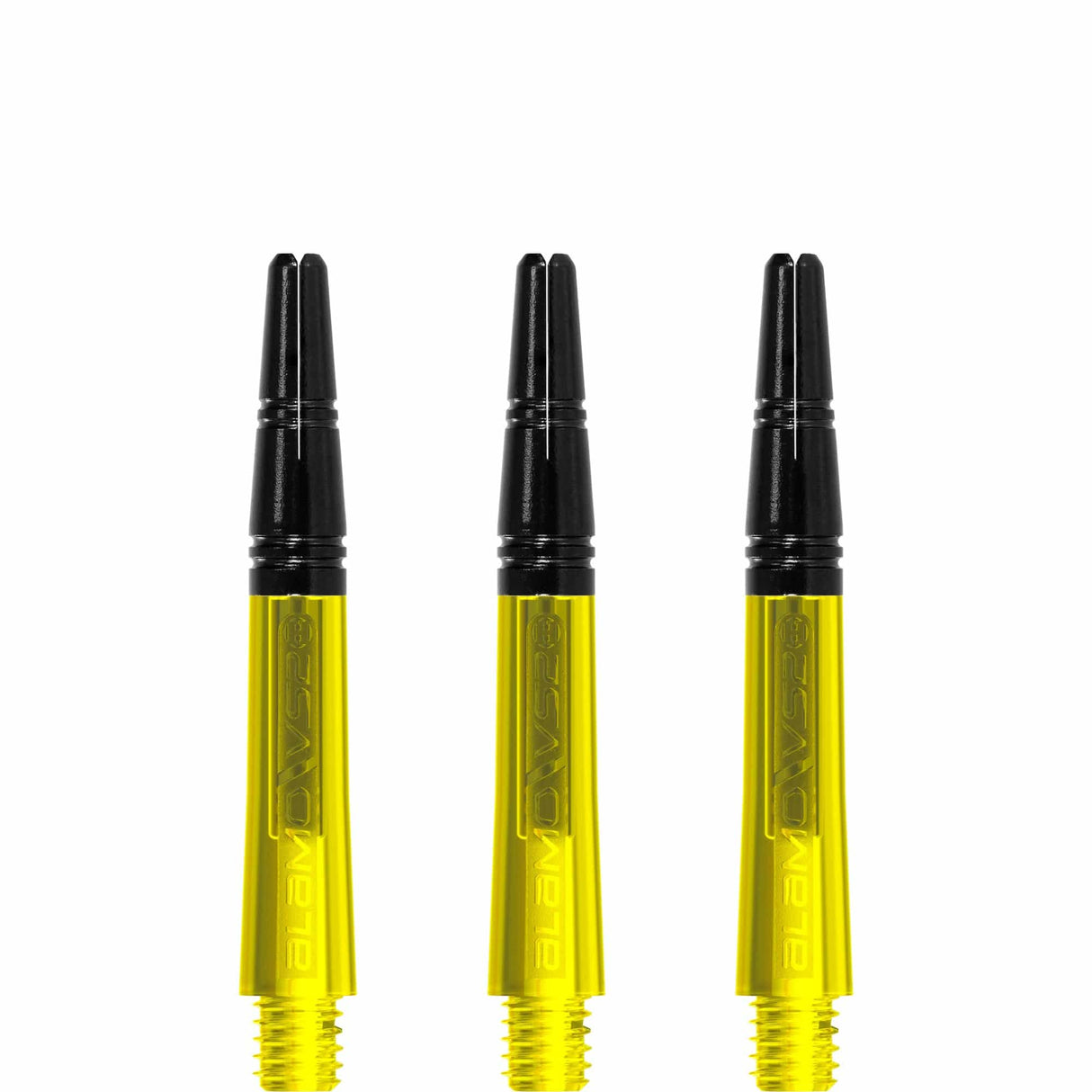 Harrows Alamo VS2 Dart Shafts - Polycarbonate - Black Aluminium Top - Yellow Short